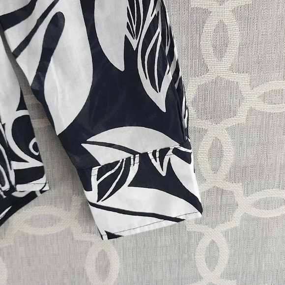 Talbots Cotton Floral Button Up Women's Shirt XS -7415b - Picture 4 of 9